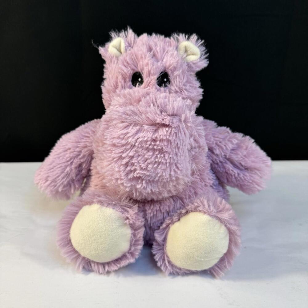 Warmies Microwavable Plush Lavender Hippo 13" X8”x 6” Scented Cozy Heat Pack